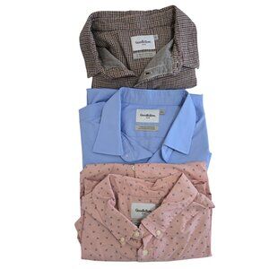 Lot of 3 Goodfellow & Co. Standard Men's Button Down Collared Shirts Size XL